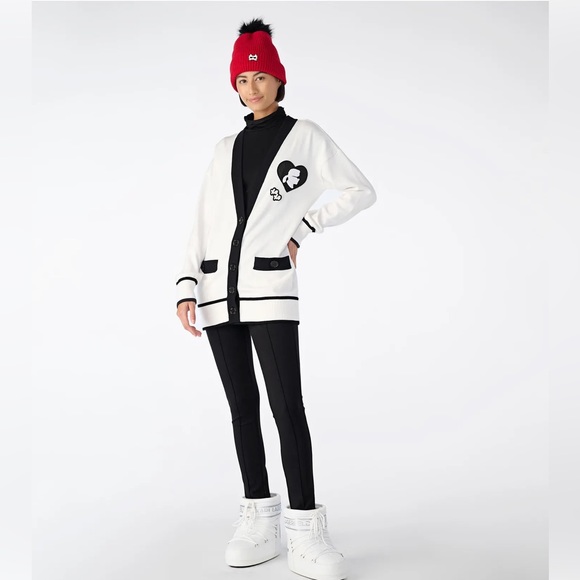 Karl Lagerfeld Paris Women’s LOGO PATCH CARDIGAN - Picture 5 of 7